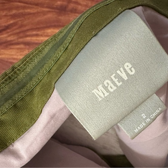 Anthropologie Maeve Olive Green Dress / Co-ord Set - Picture 7 of 7